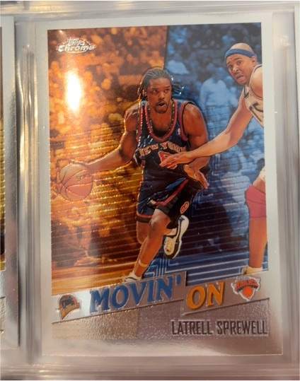 1998-99 Topps Chrome Movin' On #MO Latrell Sprewell — front