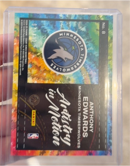 2024 Panini Anthony Edwards #8 — front