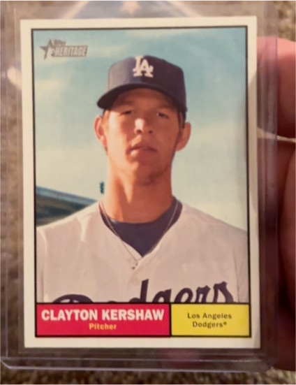 2010 Topps Heritage #109 Clayton Kershaw — front