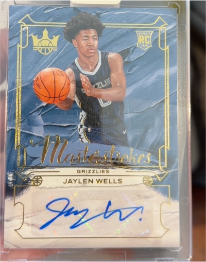 2024-25 Panini Court Kings Master Strokes #MS-WEL Jaylen Wells — front