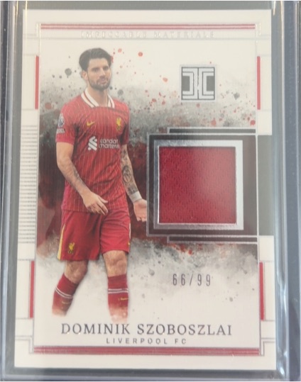 2024-25 Panini Impeccable #66 Dominik Szoboszlai — front