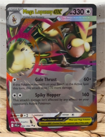 2025 Prismatic Evolutions #084 Mega Lopunny ex — front