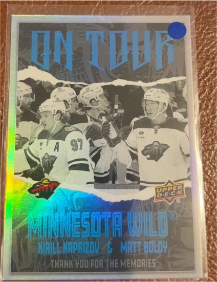 2024-25 Upper Deck Series 2 #OT-32 Kirill Kaprizov & Matt Boldy On Tour — front