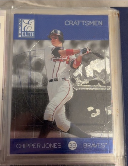 1998 Donruss Elite Craftsmen #7 Chipper Jones — front