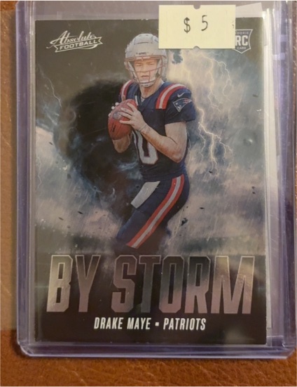 2024 Panini Absolute - By Storm #BS-DME Drake Maye — front