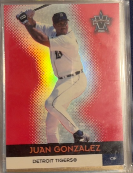2000 Pacific Vanguard #20 Juan Gonzalez — front