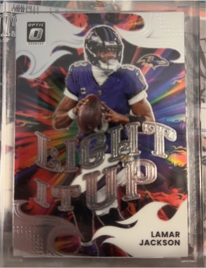 2025 Donruss Optic #14 Lamar Jackson Light It Up — front