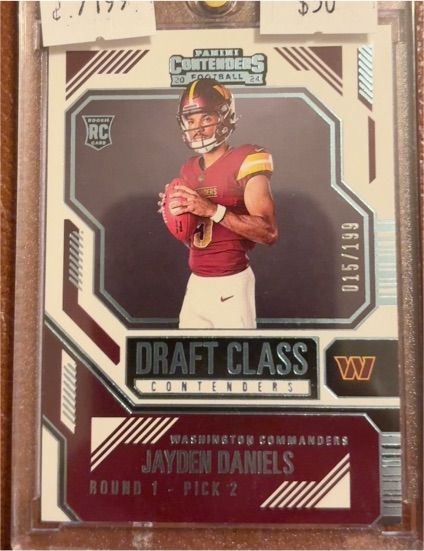 2024 Panini Contenders Draft Class #2 Jayden Daniels — front