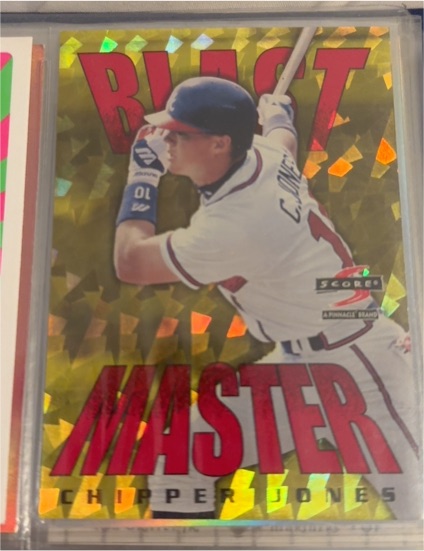1997 Score Pinnacle Blast Master #8 Chipper Jones — front