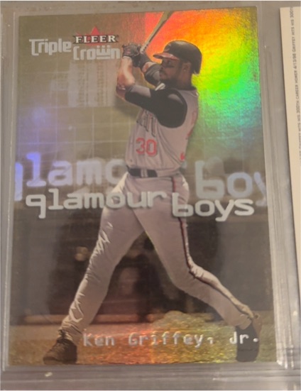 2001 Fleer Triple Crown #5GB Ken Griffey Jr. Glamour Boys — front