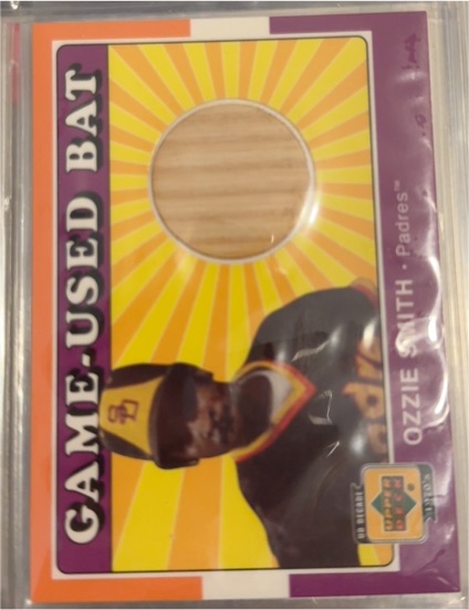 2001 Upper Deck Decade 1970's Game Bat #B-OS Ozzie Smith — front