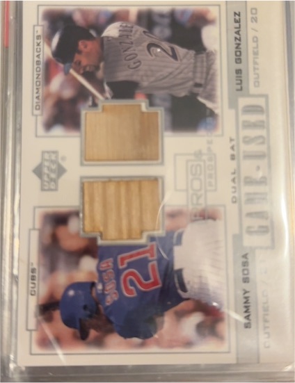 2001 Upper Deck Pros & Prospects #PP-SG Sammy Sosa Luis Gonzalez — front