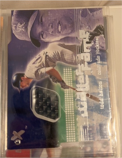 2001 Fleer E-X Wall of Fame #WOF-TH Todd Helton — front