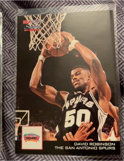 1993-94 SkyBox NBA Hoops Scoops #HS24 David Robinson — front