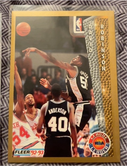 1992-93 Fleer #244 David Robinson — front