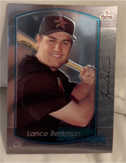 2000 Bowman Chrome #239 Lance Berkman — front