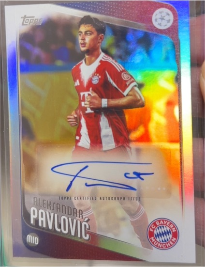 2025-26 Topps UEFA Club Competitions #BA-AP Aleksandar Pavlovic — front
