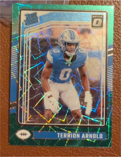 2024 Donruss Optic #290 Terrion Arnold Green Velocity — front