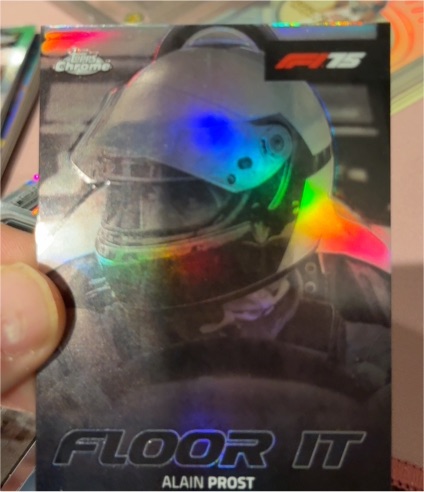 2025 Topps Chrome Formula 1 F1 #FI-1 Alain Prost Floor It — front