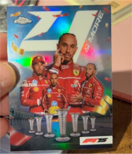 2025 Topps Chrome Formula 1 #4N-2 Lewis Hamilton 4 & More Insert — front