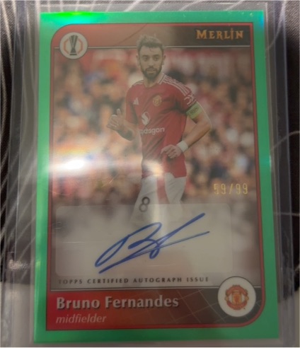 2024 Topps Merlin UEFA Europa League #59 Bruno Fernandes — front