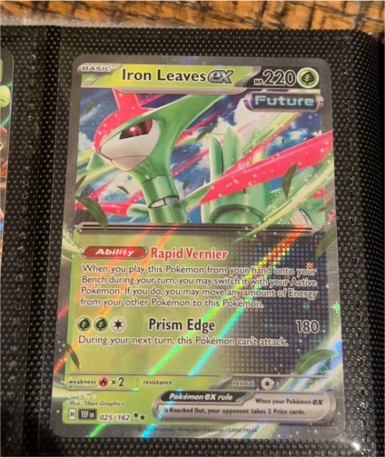 2024 Pokémon TCG Iron Leaves ex #025 — front