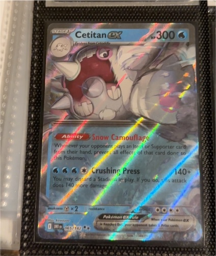 2023 Pokemon SV10: Destined Rivals #065 Cetitan ex — front