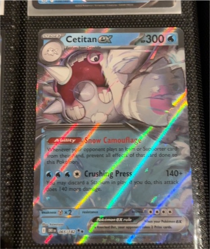 2023 Pokemon Sv10 Destined Rivals #065 Cetitan ex — front