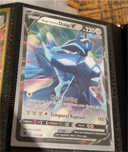 2023 Pokémon Astral Radiance #113 Origin Forme Dialga V — front