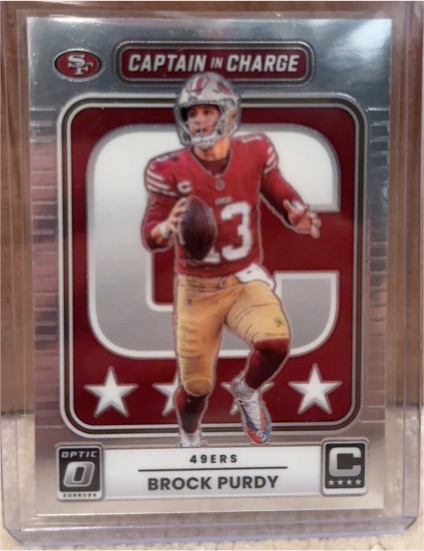 2025 Donruss Optic #1 Brock Purdy Captain in Charge — front