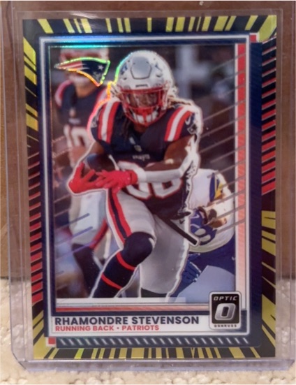 2025 Panini Donruss Optic #63 Rhamondre Stevenson — front