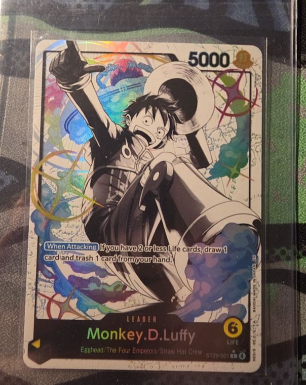 2025 One Piece Card Game ST29-001 Monkey D. Luffy Leader Alternate Art — front