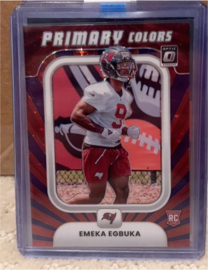 2025 Panini Donruss Optic #5 Emeka Egbuka Primary Colors Rookie Buccaneers — front
