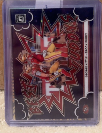 2025 Donruss Optic Best Tuddy's George Kittle & Brock Purdy — front