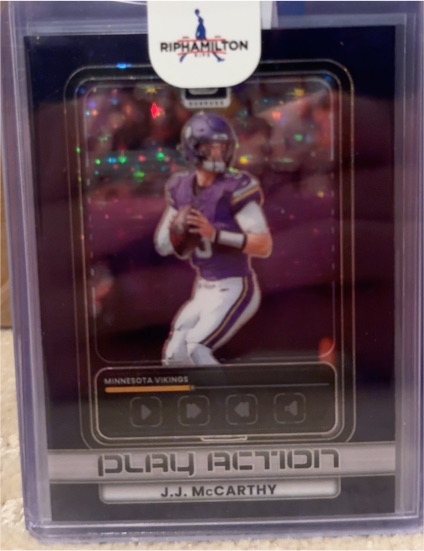 2025 Panini Donruss Optic Play Action J.J. McCarthy — front