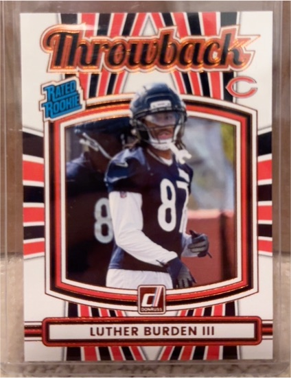 2025 Donruss Throwback #42 Luther Burden III Rated Rookie — front