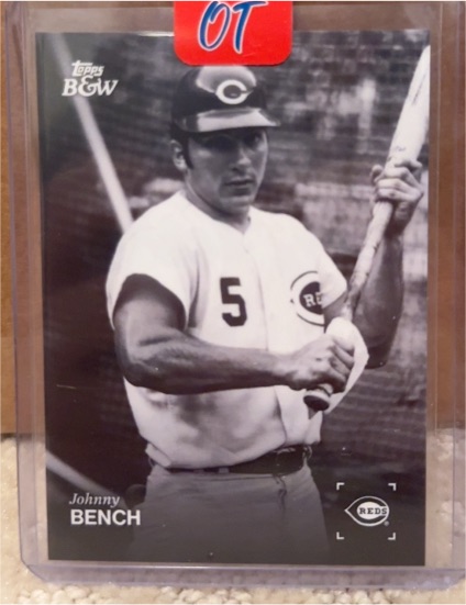 2025 Topps Black & White #66 Johnny Bench — front