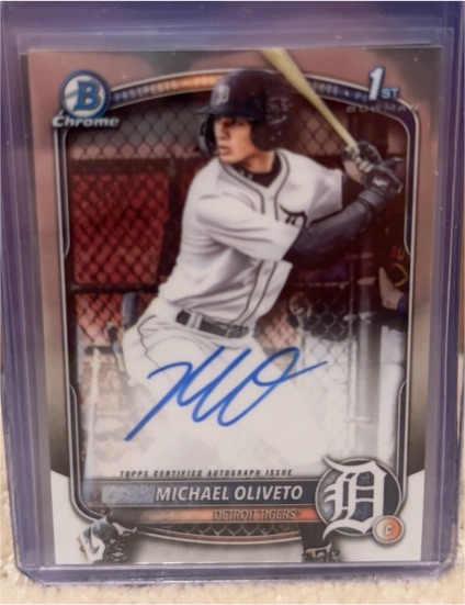 2025 Bowman Draft Chrome #CPA-MO Michael Oliveto — front