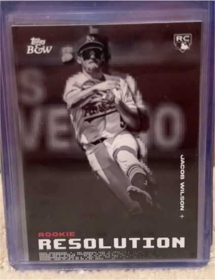 2025 Topps Black & White #RR13 Jacob Wilson Rookie Resolution — front