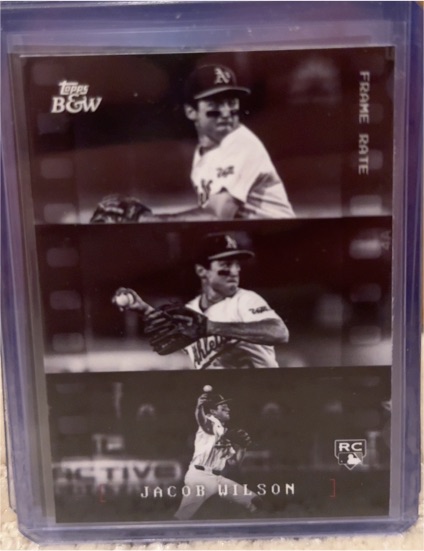 2025 Topps Black & White #FR4 Jacob Wilson Frame Rate Insert Rookie Card — front