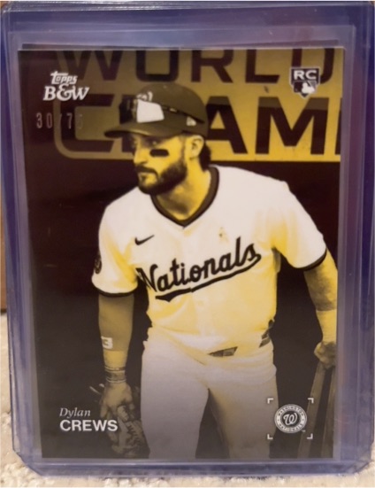 2025 Topps Black & White #051 Dylan Crews — front