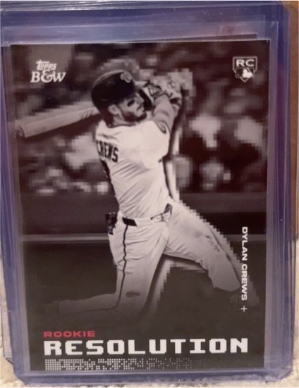 2025 Topps Black & White #RR10 Dylan Crews Rookie Resolution — front