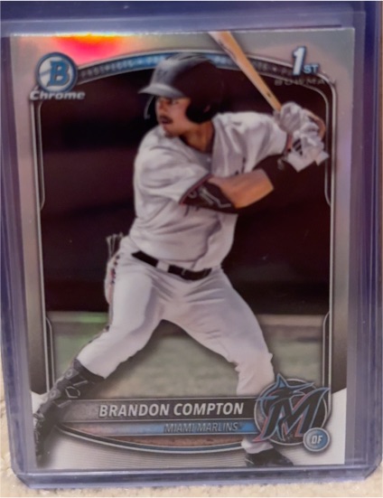 2025 Bowman Draft #BDC-64 Brandon Compton Chrome — front