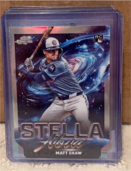 2025 Topps Chrome Cosmic #SN-20 Matt Shaw Stella Nova — front