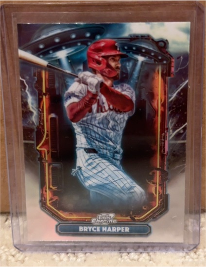 2025 Topps Chrome Cosmic #ET-15 Bryce Harper Extraterrestrial Talent — front