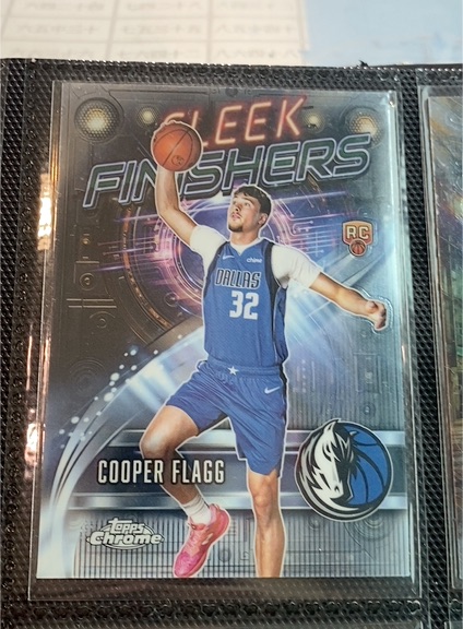 2025-26 Topps Chrome #SF-21 Cooper Flagg Sleek Finishers — front