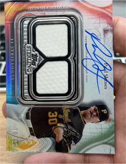 2025 Topps Sterling Sterling Strikes Autograph Relics #STAPS Paul Skenes — front