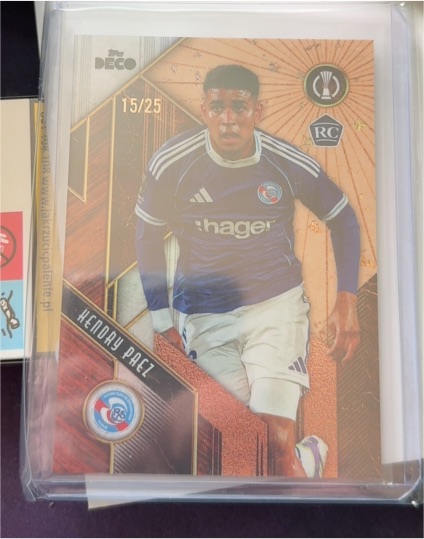 2025-26 Topps Deco UEFA L'Nouvel Espirit #15/25 Kendry Paez — front