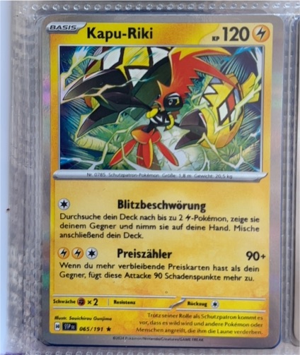 2022 Pokémon SV08: Surging Sparks #065 Kapu-Riki — front