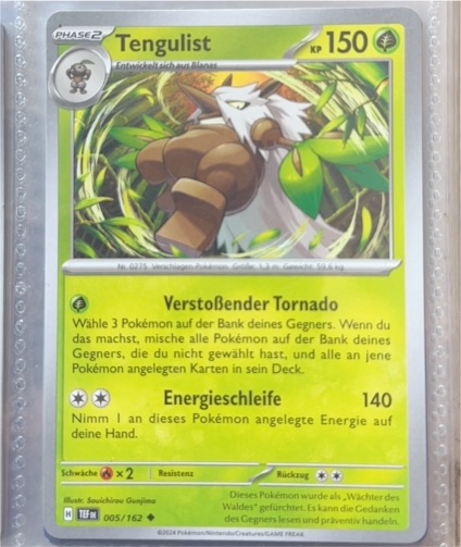 2024 Pokémon SV05: Temporal Forces #005 Tengulist — front